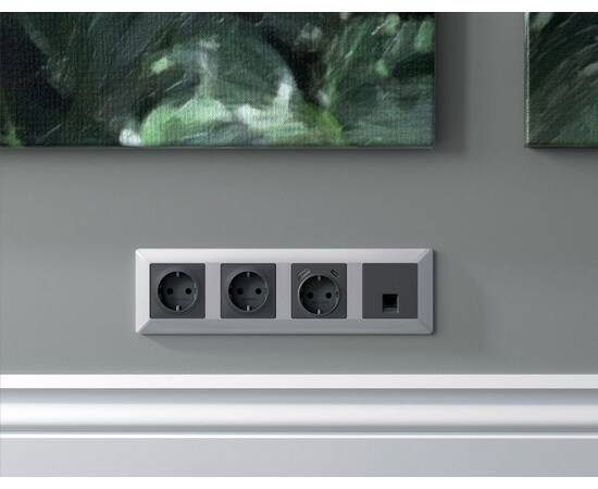 Рамка четырехместная Ambrella Volt Line AF110404, изображение 2