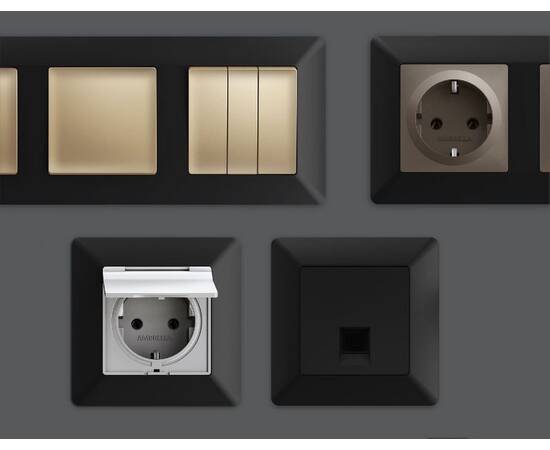 Рамка пятиместная Ambrella Volt Line AF110705, изображение 3