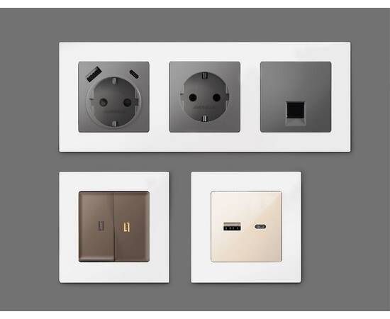 Рамка четырехместная Ambrella Volt Techno AF220124, изображение 3