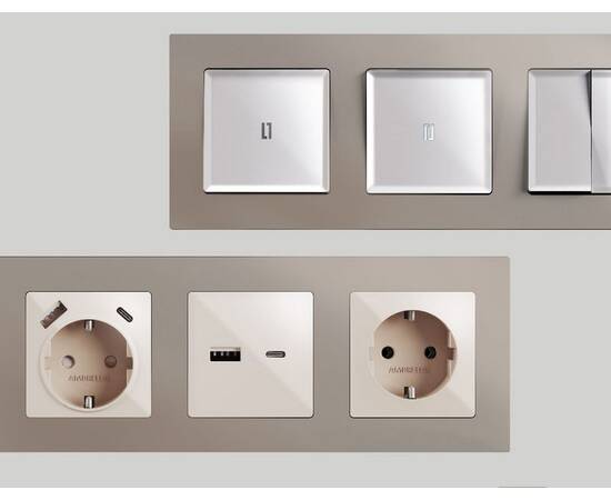 Рамка четырехместная Ambrella Volt Techno AF220364, изображение 3