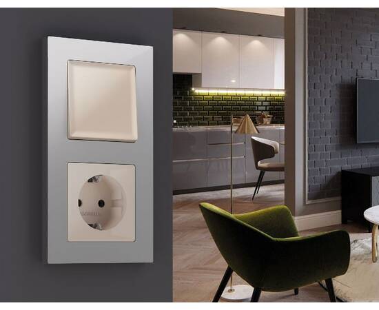 Рамка двухместная Ambrella Volt Techno AF220402, изображение 2