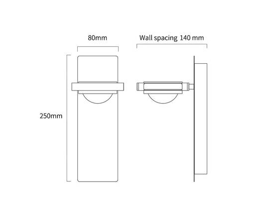 Настенный светильник Delight Collection Wall lamp MT9108-1W gun black, изображение 8