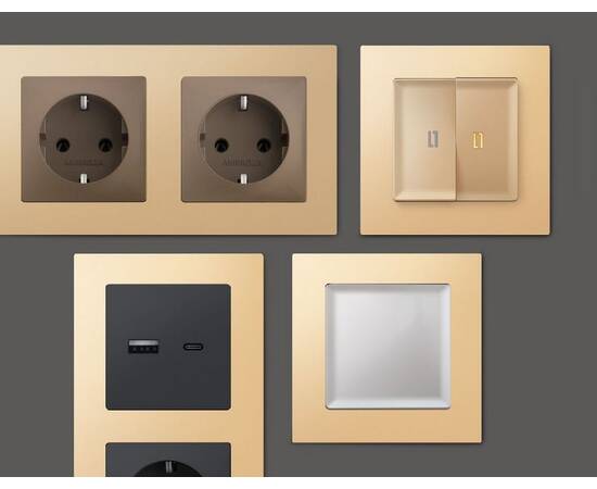 Рамка одноместная Ambrella Volt Techno AF220601, изображение 3