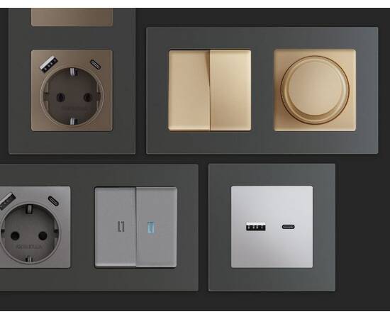 Рамка одноместная Ambrella Volt Techno AF220801, изображение 3