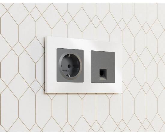 Рамка одноместная Ambrella Volt Qubi AF250101, изображение 2