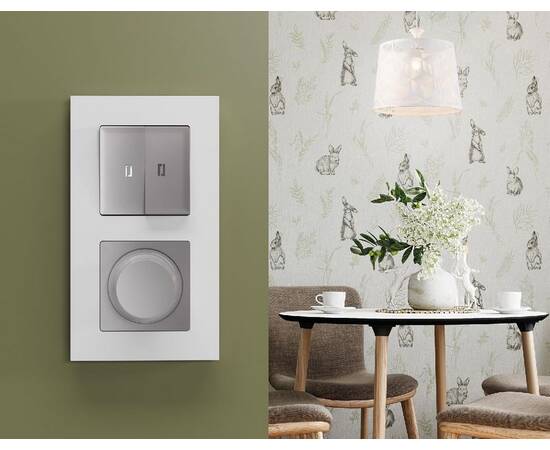 Рамка одноместная Ambrella Volt Qubi AF250121, изображение 2