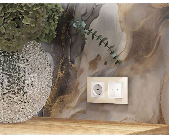 Рамка одноместная Ambrella Volt Qubi AF250301, изображение 2