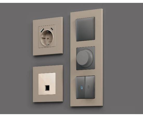 Рамка двухместная Ambrella Volt Qubi AF250362, изображение 3