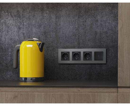 Рамка четырехместная Ambrella Volt Qubi AF250654, изображение 2