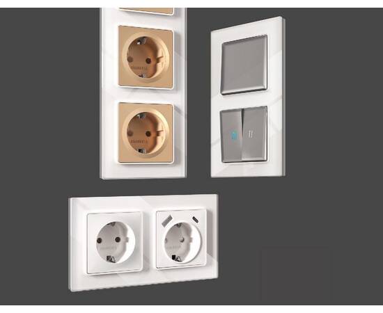 Рамка пятиместная Ambrella Volt Platos AF330105, изображение 3