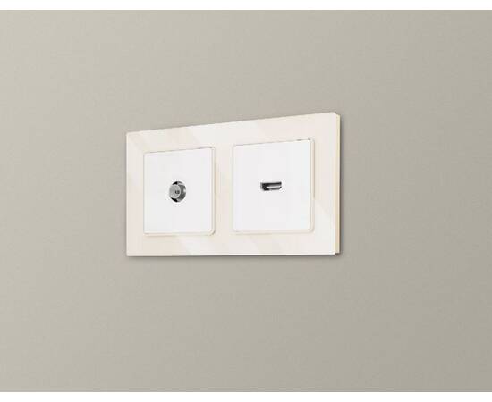 Рамка двухместная Ambrella Volt Platos AF330302, изображение 3