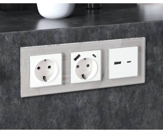 Рамка одноместная Ambrella Volt Platos AF330401, изображение 2