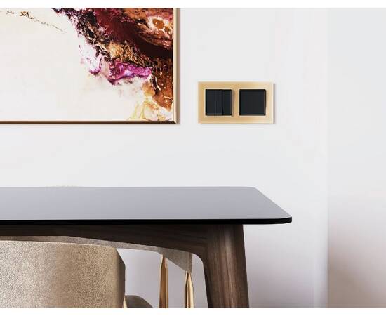 Рамка двухместная Ambrella Volt Platos AF330602, изображение 2