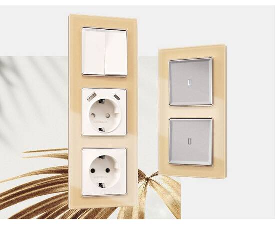 Рамка четырехместная Ambrella Volt Platos AF330604, изображение 3