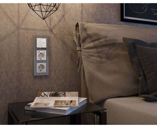 Рамка трехместная Ambrella Volt Platos AF330653, изображение 2