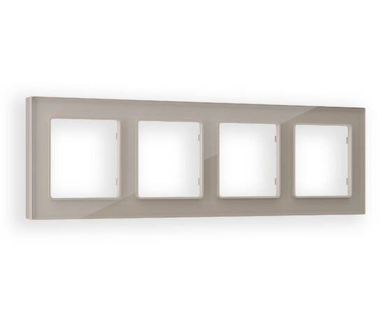 Рамка четырехместная Ambrella Volt Platos AF380604