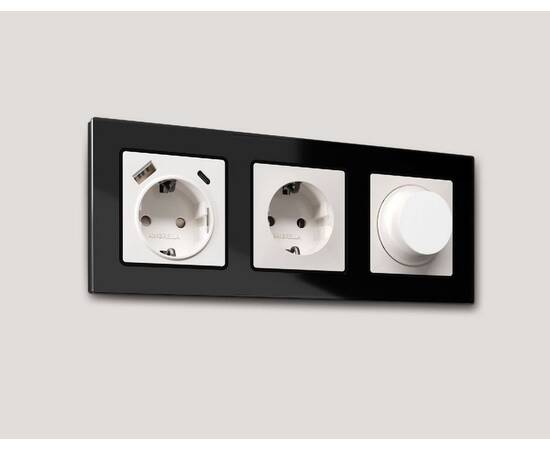 Рамка трехместная Ambrella Volt Platos AF380803, изображение 3