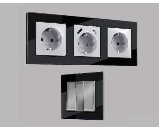 Рамка четырехместная Ambrella Volt Platos AF380804, изображение 3