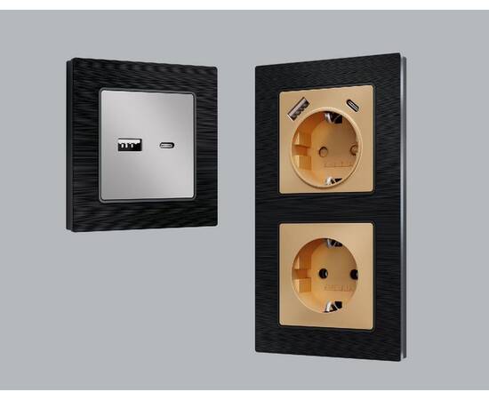 Рамка двухместная Ambrella Volt Platos AF550502, изображение 3