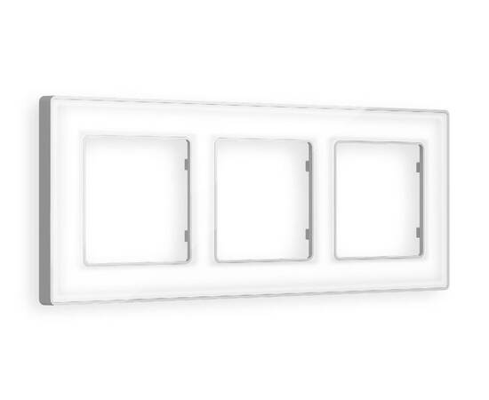 Рамка трехместная Ambrella Volt Arctic AF580133