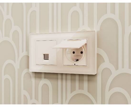 Рамка двухместная Ambrella Volt Arctic AF580302, изображение 2