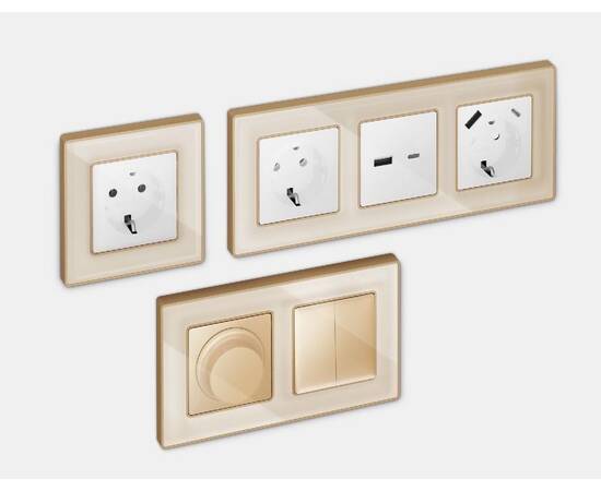 Рамка двухместная Ambrella Volt Arctic AF580342, изображение 3