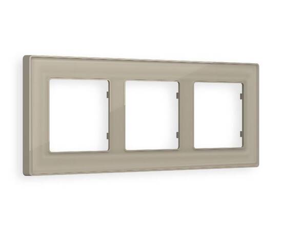 Рамка трехместная Ambrella Volt Arctic AF580363