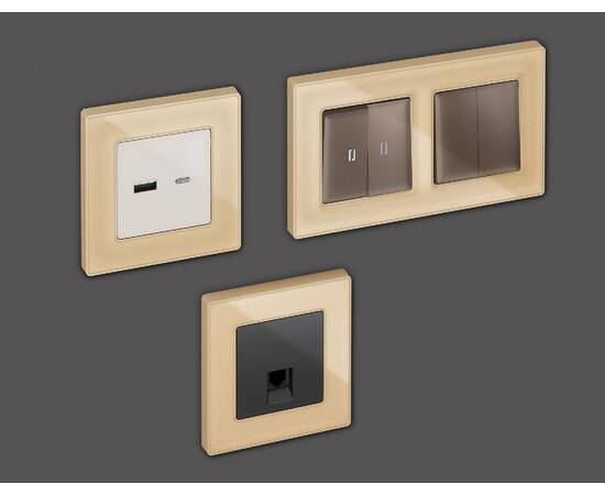 Рамка двухместная Ambrella Volt Arctic AF580602, изображение 3