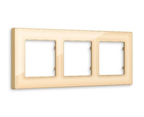 Рамка трехместная Ambrella Volt Arctic AF580603