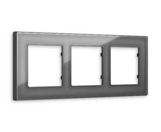 Рамка трехместная Ambrella Volt Arctic AF580653