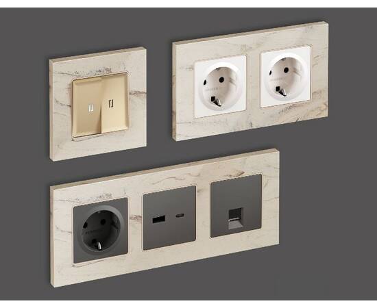 Рамка четырехместная Ambrella Volt Grand AF930604, изображение 3