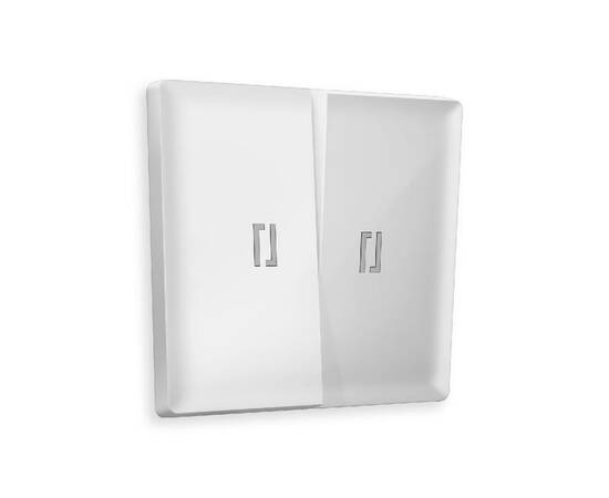 Лицевая панель для выключателя двухклавишного с подсветкой Ambrella Volt Alfa AP1040