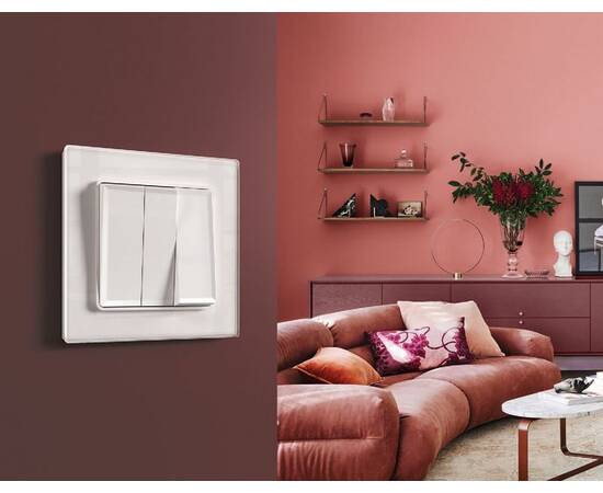 Лицевая панель для выключателя трехклавишного Ambrella Volt Alfa AP1050, изображение 2