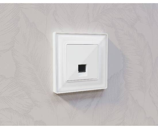 Лицевая панель для компьютерной/телефонной розетки RJ-45/RJ-11 Ambrella Volt Alfa AP1120, изображение 2