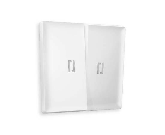 Лицевая панель для выключателя двухклавишного с подсветкой Ambrella Volt Alfa AP1240