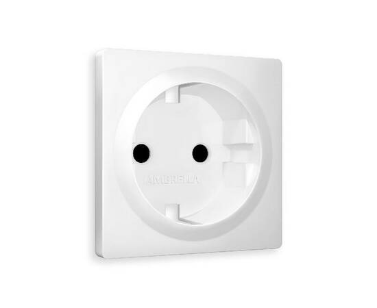 Лицевая панель для розетки с/з со шторками Ambrella Volt Alfa AP1270