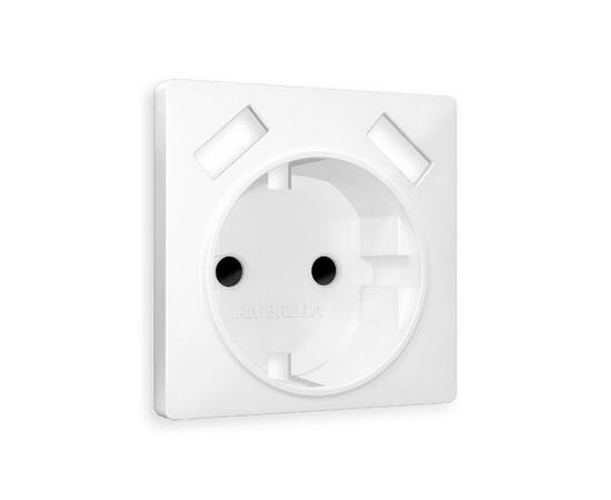 Лицевая панель для розетки с/з со шторками 2USB A+A Ambrella Volt Alfa AP1290