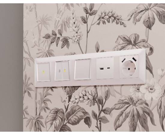 Лицевая панель для выключателя двухклавишного Ambrella Volt Alfa AP2030, изображение 2