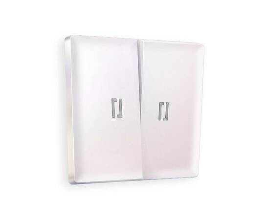 Лицевая панель для выключателя двухклавишного с подсветкой Ambrella Volt Alfa AP2040