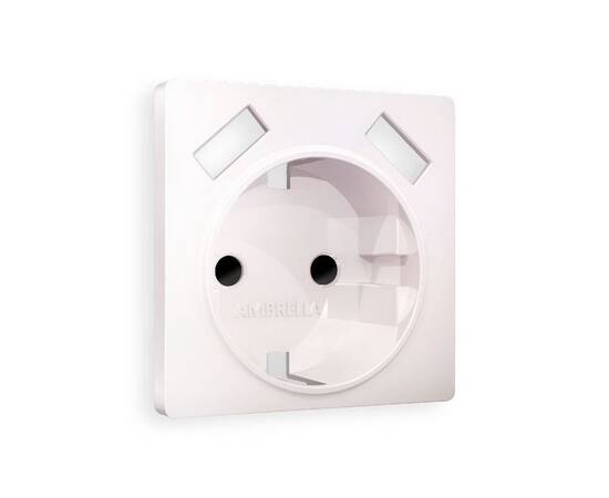 Лицевая панель для розетки с/з со шторками 2USB A+A Ambrella Volt Alfa AP2090