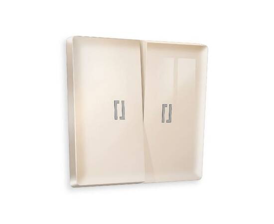 Лицевая панель для выключателя двухклавишного с подсветкой Ambrella Volt Alfa AP3040