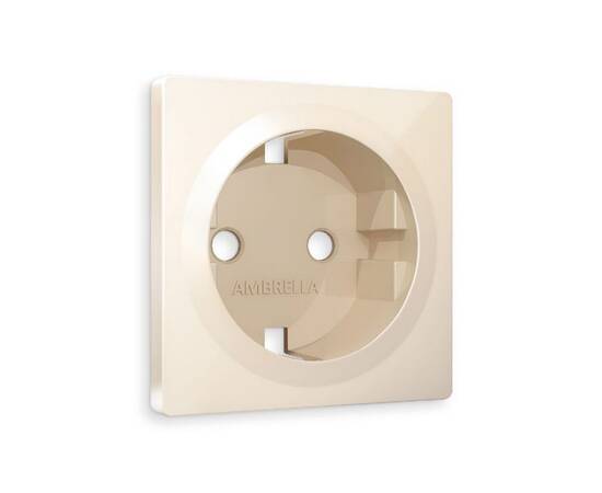 Лицевая панель для розетки с/з Ambrella Volt Alfa AP3060