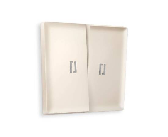 Лицевая панель для выключателя двухклавишного с подсветкой Ambrella Volt Alfa AP3240