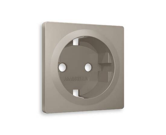 Лицевая панель для розетки с/з Ambrella Volt Alfa AP3660