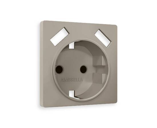 Лицевая панель для розетки с/з со шторками 2USB A+A Ambrella Volt Alfa AP3690