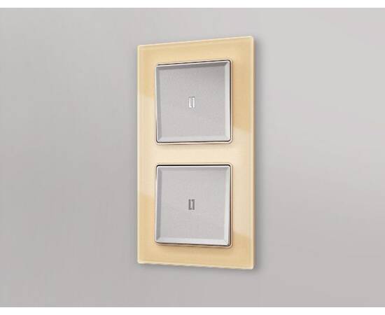 Лицевая панель для выключателя одноклавишного с подсветкой Ambrella Volt Alfa AP5020, изображение 2