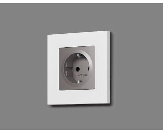 Лицевая панель для розетки с/з Ambrella Volt Alfa AP5060, изображение 2