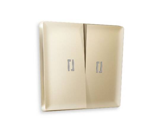 Лицевая панель для выключателя двухклавишного с подсветкой Ambrella Volt Alfa AP6040