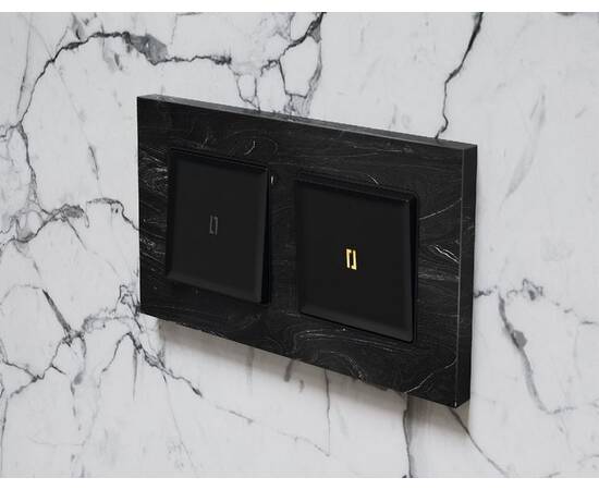 Лицевая панель для выключателя одноклавишного с подсветкой Ambrella Volt Alfa AP8020, изображение 2