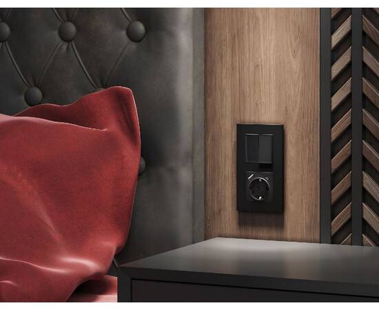 Лицевая панель для выключателя двухклавишного Ambrella Volt Alfa AP8030, изображение 2